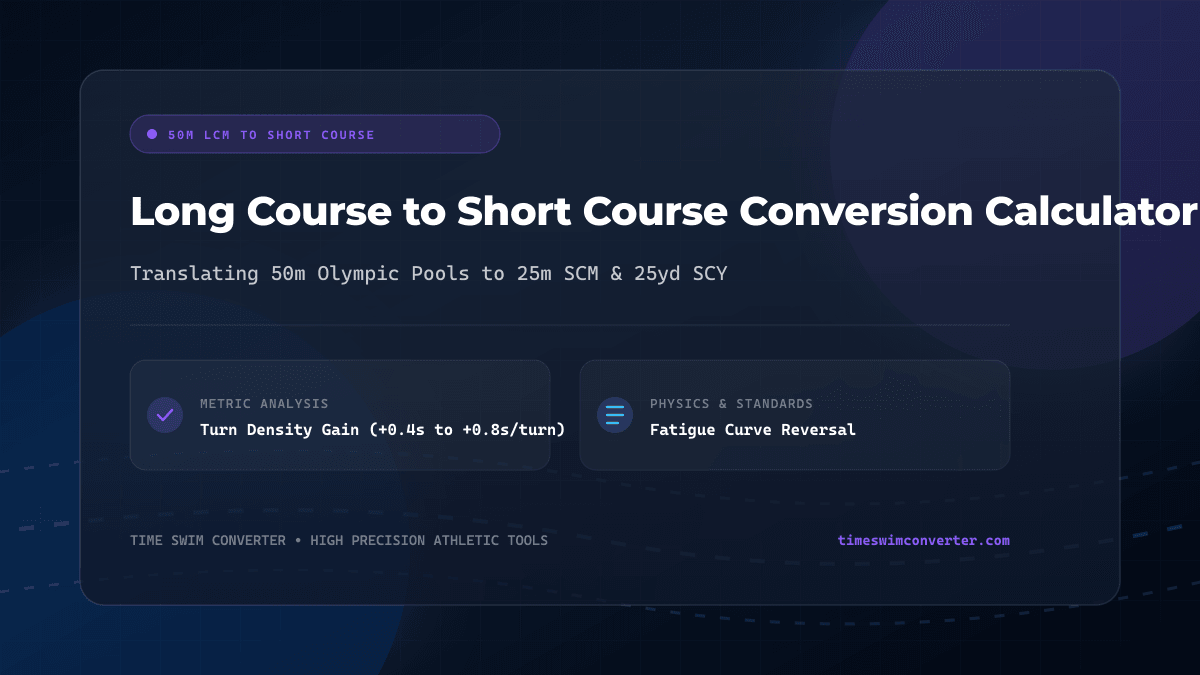 Long Course to Short Course Conversion Calculator: LCM to SCM & SCY Guide