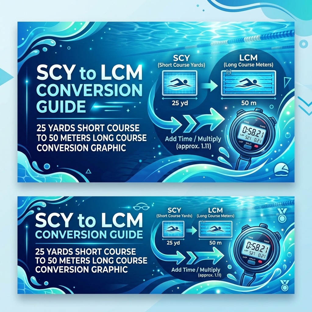 SCY to LCM Swim Time Conversion Guide: Formula & Benchmarks