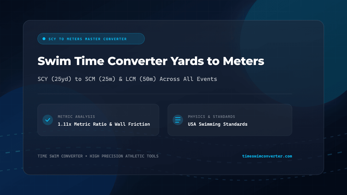 Swim Time Converter Yards to Meters: Complete SCY to SCM & LCM Guide